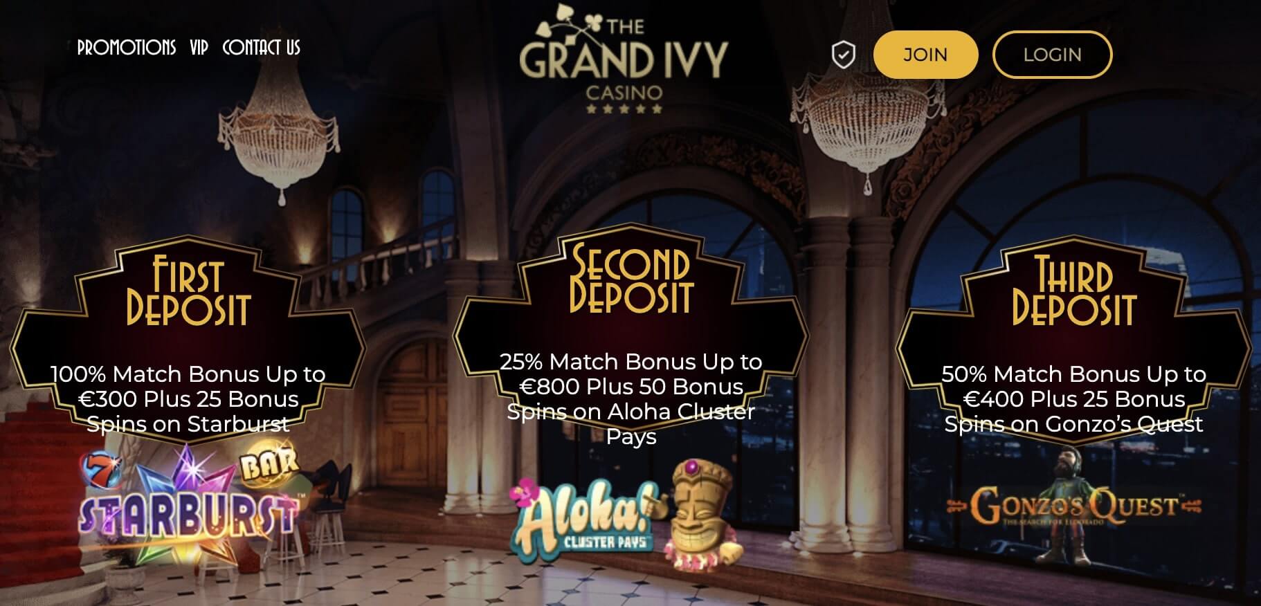 grand ivy casino bonus
